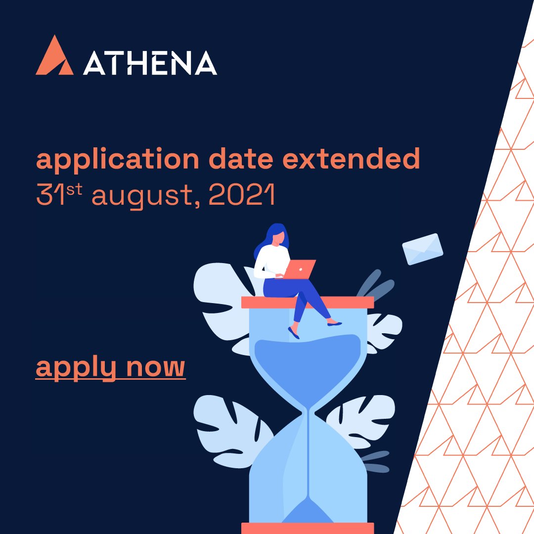 Thank you for the overwhelming response and the queries, as per requests from multiple exciting startups we have extended the application deadline till 31 Aug, 2021.

Your journey to #ScaleWithSpeed starts with #AnthillAthena

Apply Now: bit.ly/Anthill-Athena

#AnthillVentures