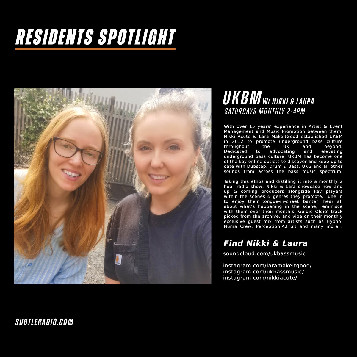 subtleradio's tweet photo. Tune into July's Residents Spotlight. This month we chat with Archetyp 51, UKBM and Joe Vincent. Make sure you read all about these fantastic DJ'S and Presenters! https://t.co/ZKZZmIdzke