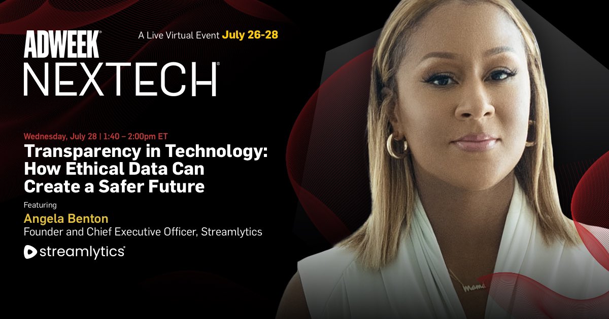ABenton's tweet image. Definitely a Monday! 😩 I mistakenly thought my @Adweek #Nextech Keynote was this morning 😅. It’s Wednesday. 😑

I’ll be discussing how #ethicaldata can create a better (and safer) future for all of us! #thefutureisdata
