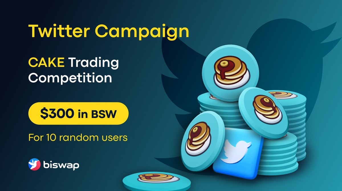 💸$300 in BSW Twitter Giveaway💸
        Delicious BSW Right Away!

📆End date: August 02

❤️&amp; RT this post 
🌟 Follow <a href="/Biswap_Dex/">Biswap</a> 
🌟 Enter your BEP-20 wallet in comments

👉 biswap.org/cake_competiti…

Catch delectable #BSW via #CAKE Trading Competition on #Biswap!

#DEX #DeFi
