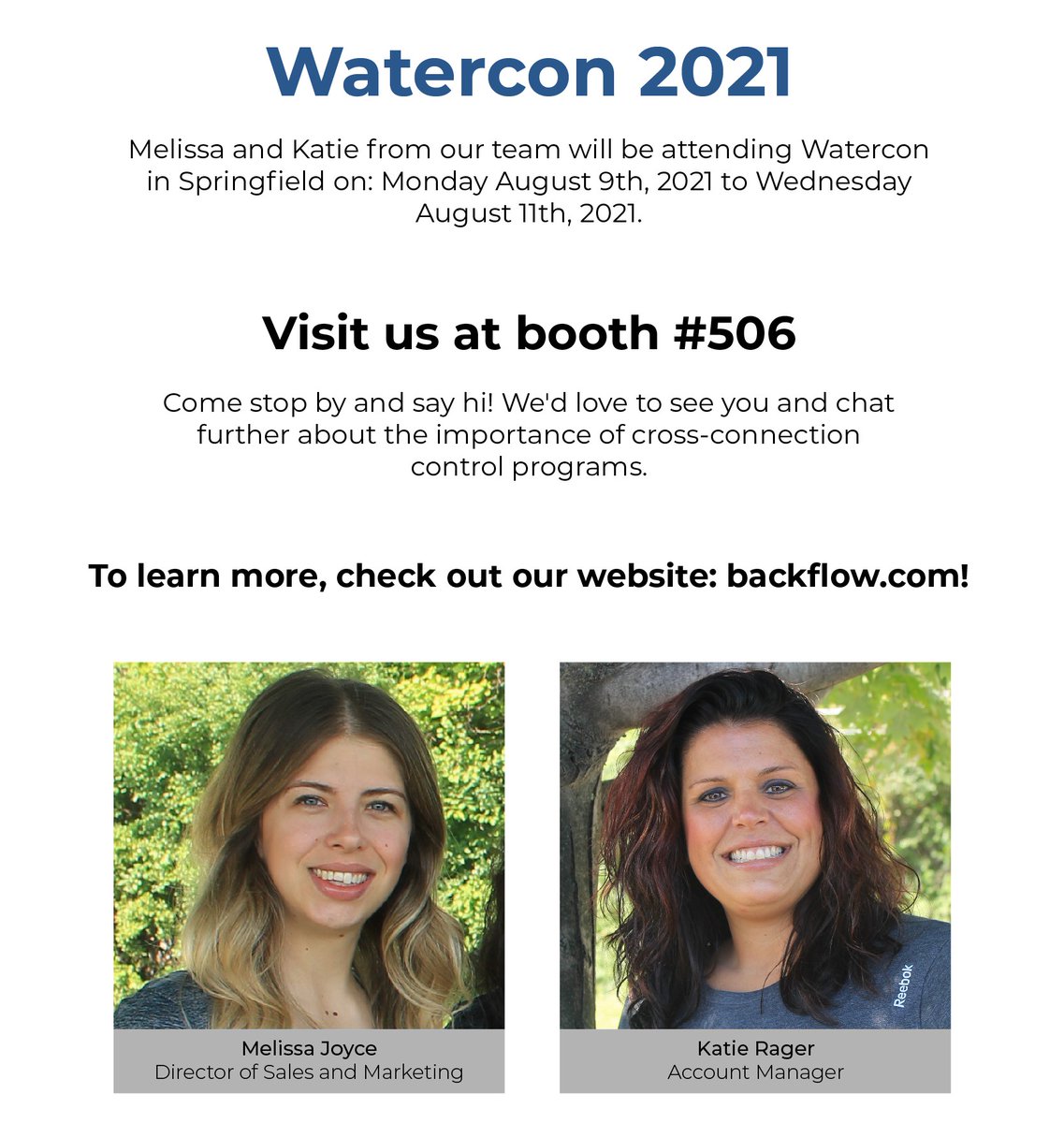 bsionline's tweet photo. Are you going to Watercon next week? Stop at our booth to say hello &amp; learn more about our backflow program! 🙋‍💦 https://t.co/Y3xePETvRw