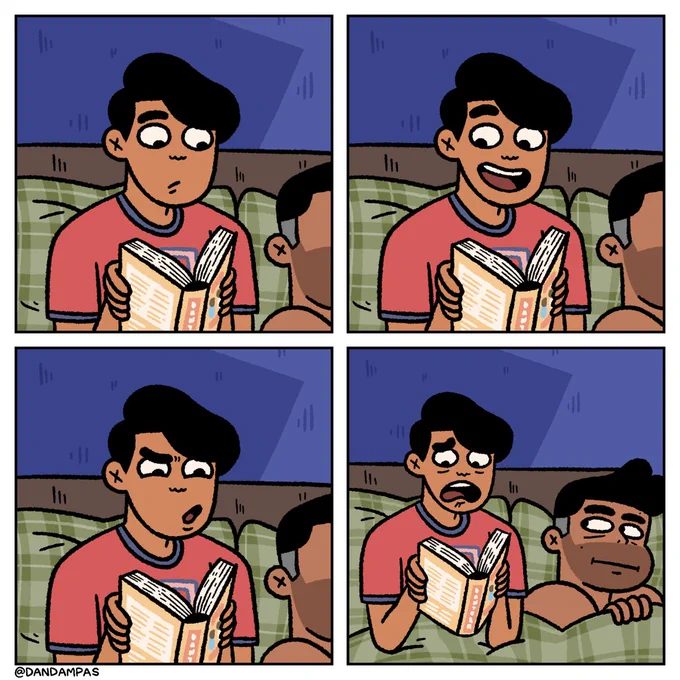 Yung mas feel mo yung kwento pag kinokopya mo yung expression na nakadescribe sa libro #dandampas80 #dandampascomics 