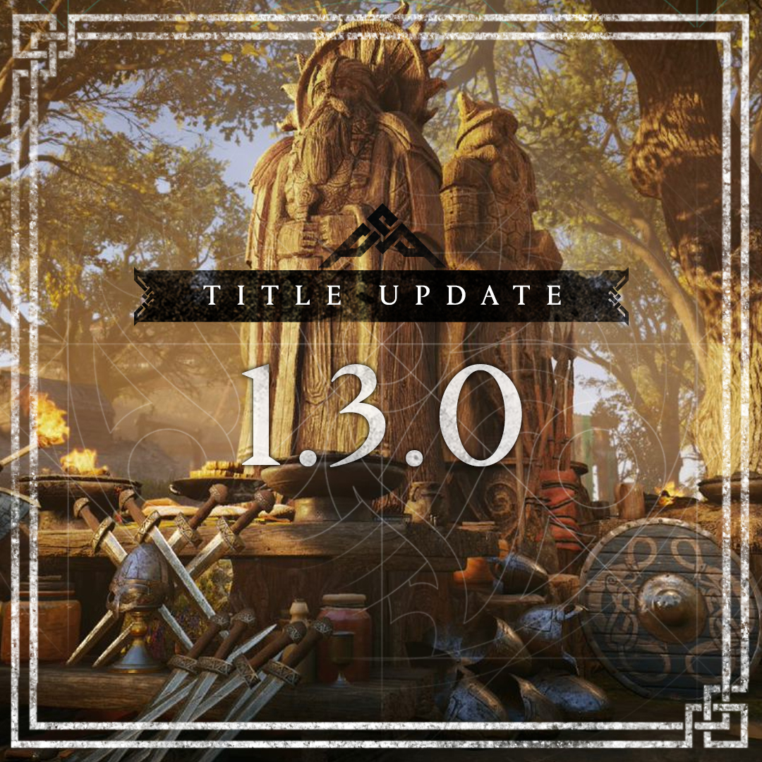 assassinscreed's tweet photo. Assassin's Creed Valhalla Title Update 1.3.0 launches tomorrow: July 27.  

🌞 Sigrblot Festival (July 29-August 19)
🪓 Level Scaling
🤝 New Skills
💡 Game Improvements
📁 7GB-31GB; depending on platform 

#AssassinsCreed