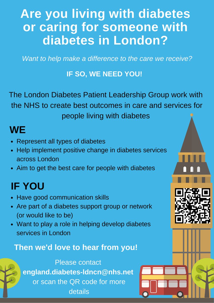 Our patient leadership group has lots of great members who are insulin pump users. We are specifically looking for more people using multiple daily injections and also people with type 2 diabetes to join our group. Interested? Click the link to apply: forms.office.com/r/bCs4PaSaai