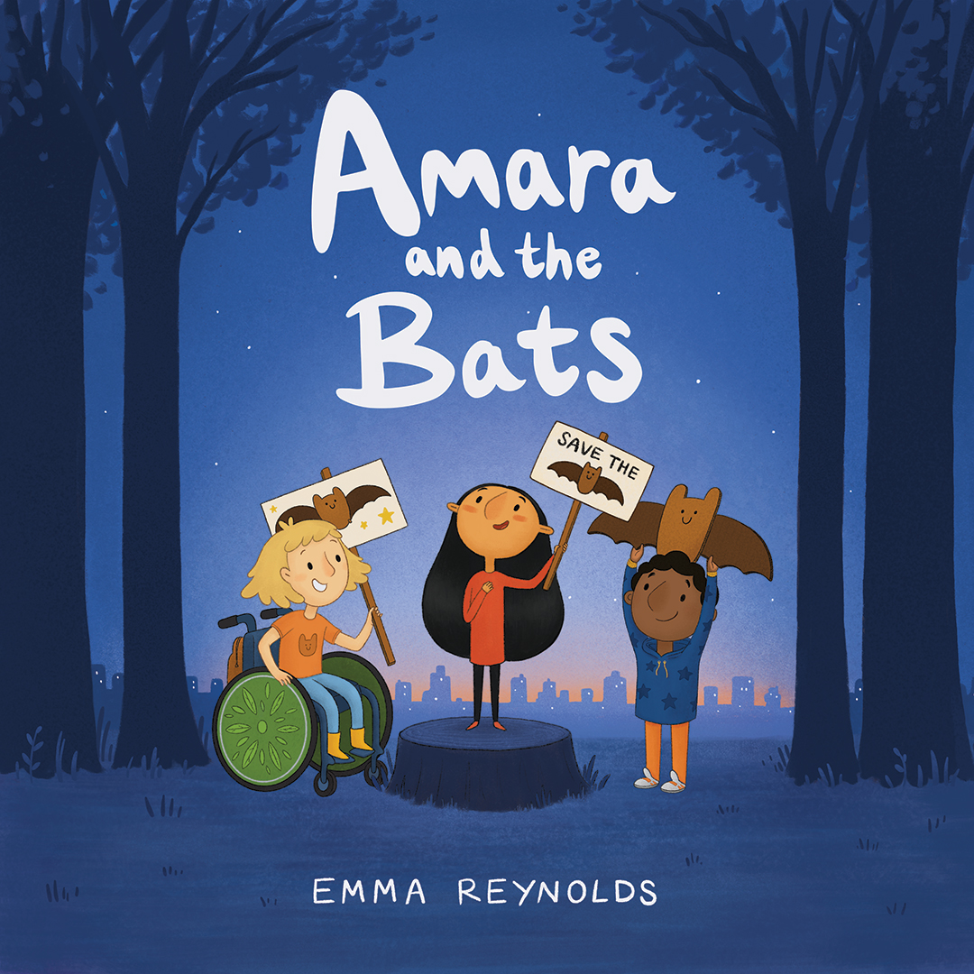 One more thing! At 8pm tomorrow (Tues 27th July!), I'll be going Live on Instagram with the lovely @EmmaIllustrate! JOIN US to hear all about THIS gorgeous author-illustrator debut picture book -#AmaraAndTheBats! See you there! 💛🦇 #KidLitBookBoost