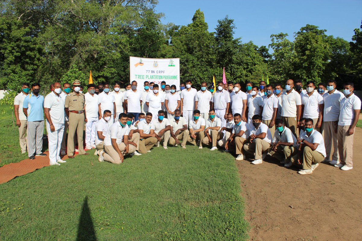 Mega plantation Drive-2021 campaign by all ranks of 77 Battalion CRPF, Poonamalle, Chennai, Tamilnadu

#CRPFGreenBootPrints 
#CAPFEcoWarriors 
#CAPFGreenWarriors 
#Prakritikepehredar 
#SaveNatureSaveFuture 
#Forest4Future
