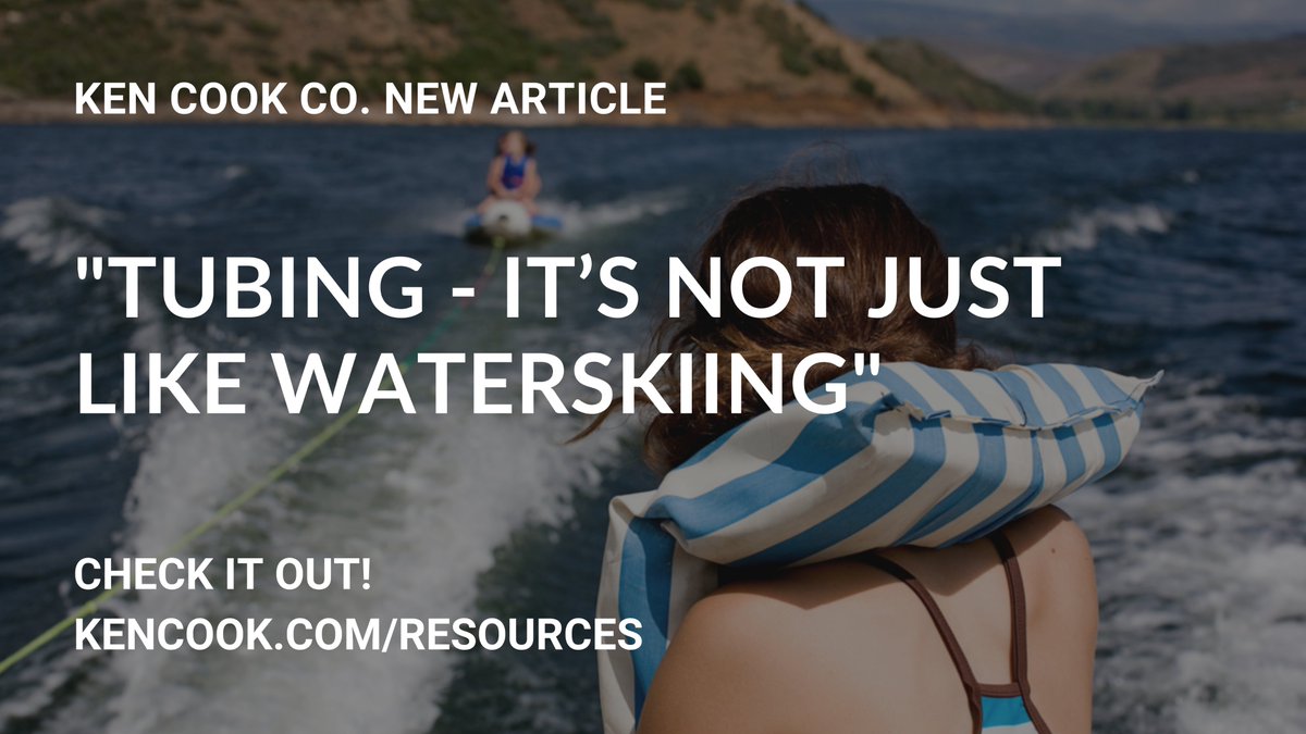 Check out this week's article, "Tubing - It's Not Just Like Waterskiing."

#articleoftheday #article #boatsafety #boatersafety #watersafety #kencookco #solutions #innovate