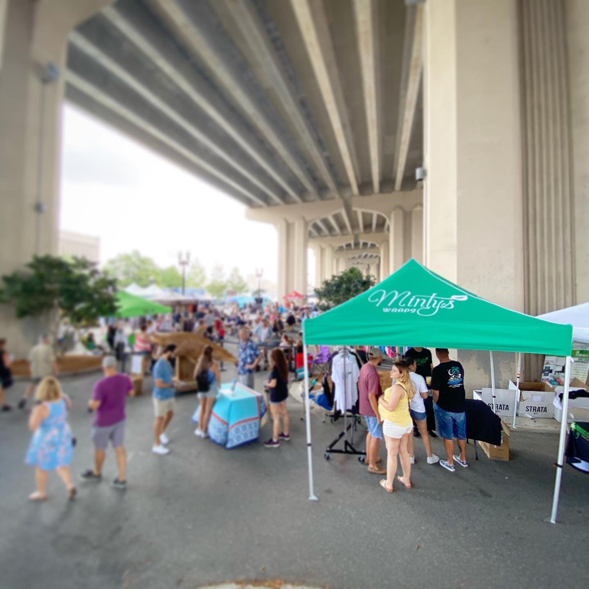 Mintyswraps's tweet photo. Minty Pop up from @jaxseafoodfestival !!! New T’s coming to site soon. #mintyplease 

#monday #popup #festival #fun #shared #mintys #mint #love https://t.co/TWeQCZofeG
