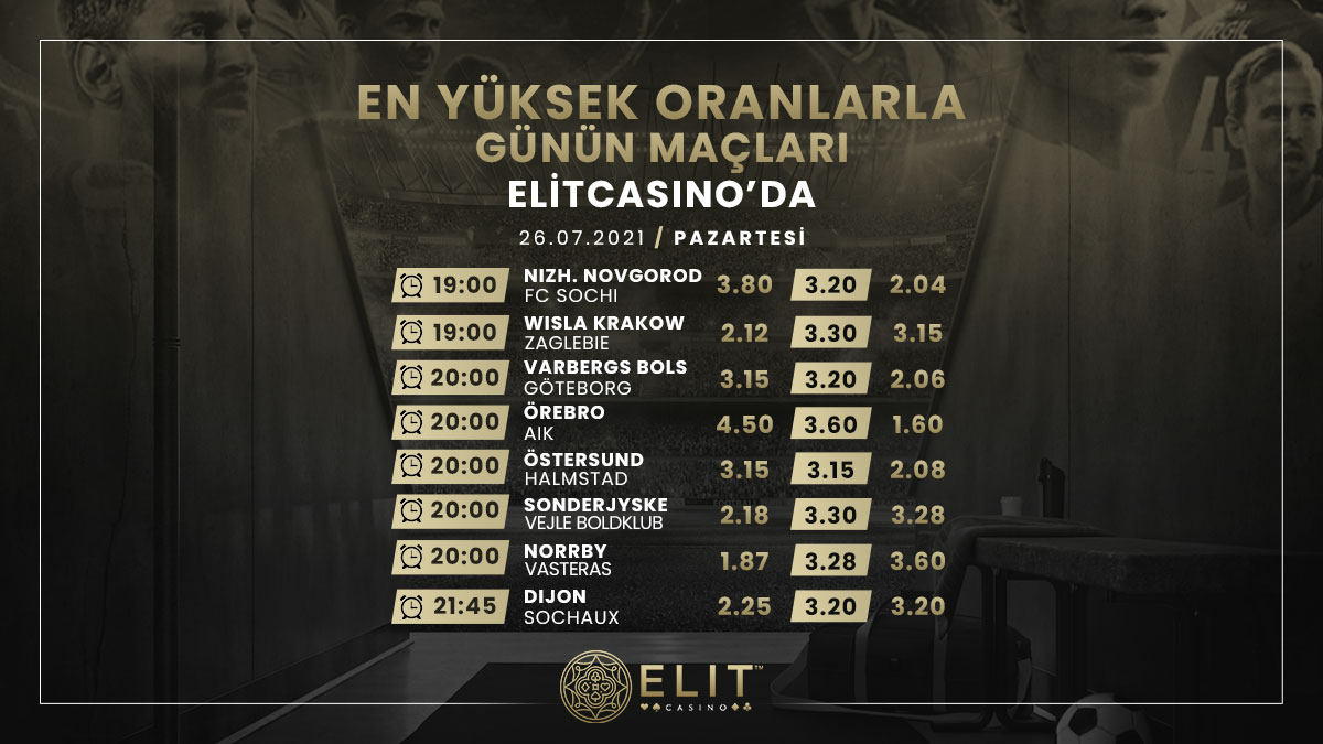 ✨✨✨GÜNÜN MAÇLARI✨✨✨

📺Elit kalite canlı yayın
💰En yüksek anlık oranlar
💸Jet Hızında Sınırsız Çekim
🎁750 ₺ Spor Hoşgeldin Bonusu

Hepsi Elit Casino'da👇🏻

💻📱heylink.me/elitcasino