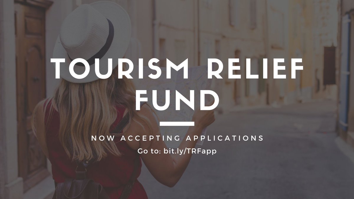 Do you qualify for the Tourism Relief Fund? Find out now at bit.ly/TRFapp and don't miss your chance at funding for your recovery!