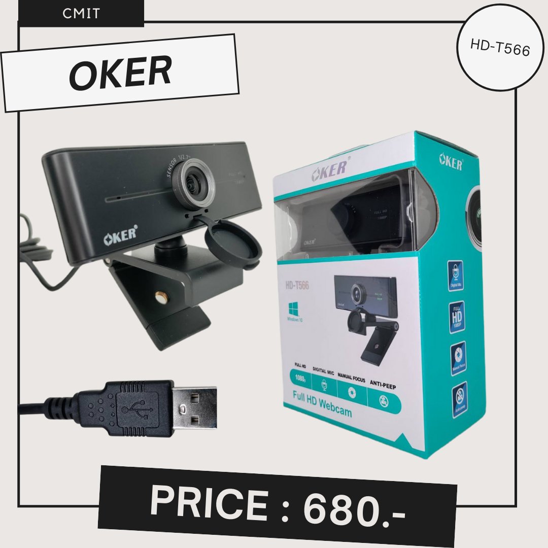 📢 ด่วน‼ #กล้องเว็บแคม oker รุ่น HD-T566
ราคา 680 บาท🛎
สินค้ามีจำนวนจำกัด⚡
🌻
- มีไมค์ในตัว
- full HD 1080P
- โฟกัสแบบแมนนวล
- ต่อต้านมองลอด
📮
ค่าส่ง 35 บาท
🌈
สนใจ dm ได้เลย
.
#webcam #เว็บแคม #เรียนออนไลน์ #ประชุมออนไลน์ #พร้อมส่ง #iyfโป๊ะแตก #ร่วมเลิกเล่นบอทยืมเมจ
