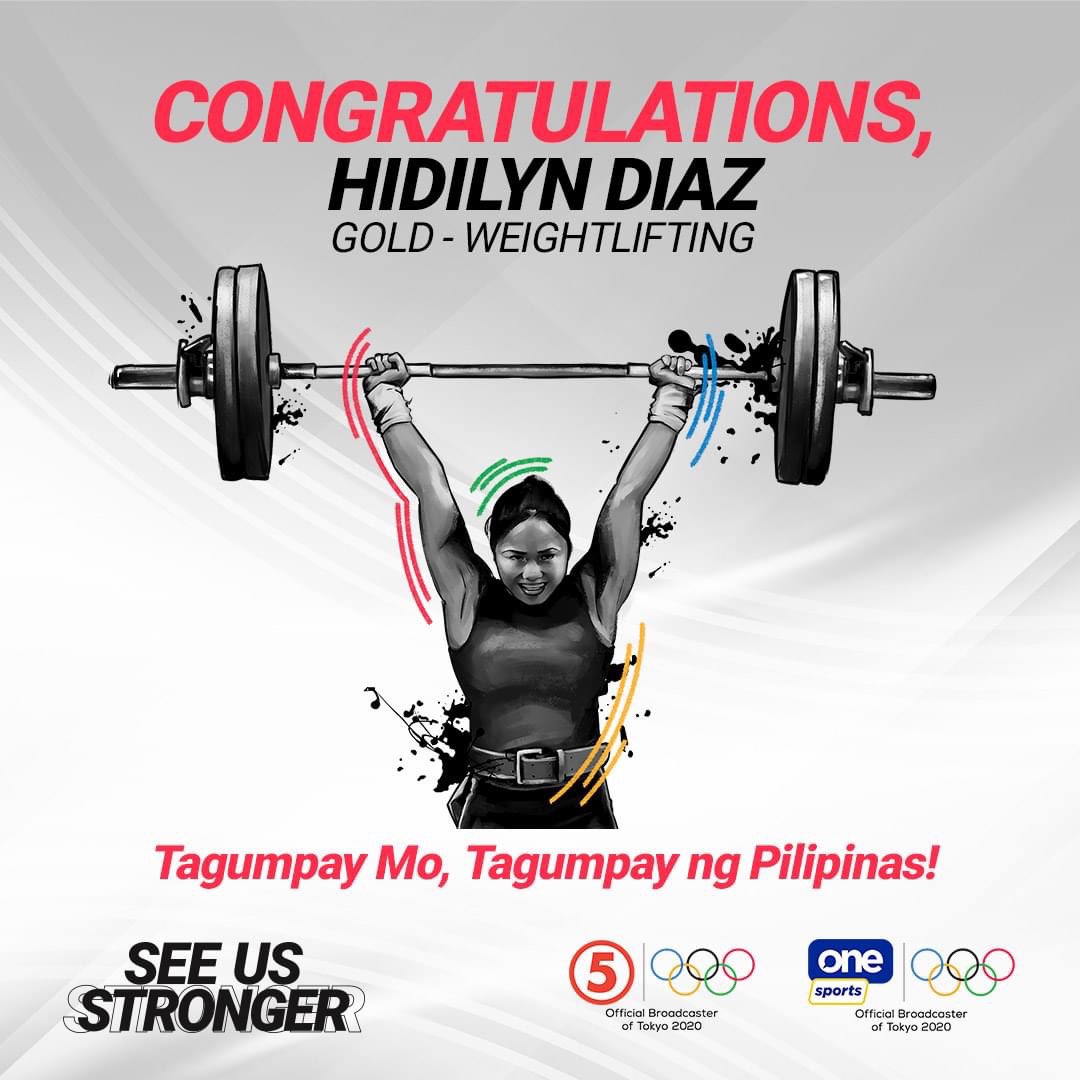 YAAAS PILIPINAS!!! Our first gold in Olympic history!!! GO <a href="/diaz_hidilyn/">Hidilyn Diaz OLY</a>!!!
😭🥇🇵🇭💖✨