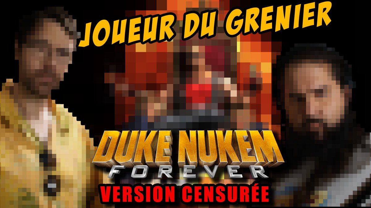 Frederic_Molas's tweet image. comme prévu la vidéo après avoir été shadowban a été en plus placée en restriction + de 18ans. Voilà donc la version censurée.
Je remercie Youtube de protéger la jeunesse contre ces images décadentes de retro gaming. 

DUKE NUKEM FOREVER (Version censurée) youtu.be/74fG-8jPsRw