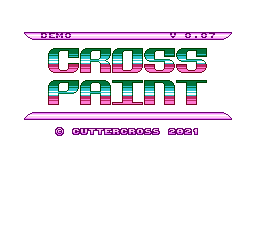 cross_cutter's tweet photo. I don't want to keep referring to my recent project as "Untitled NES Paint Program", so here's a title screen mockup. A bit basic atm, but I'll flesh it out more in the future. #CrossPaint
#NESdev #NEShomebrew https://t.co/fvshJDWOPp