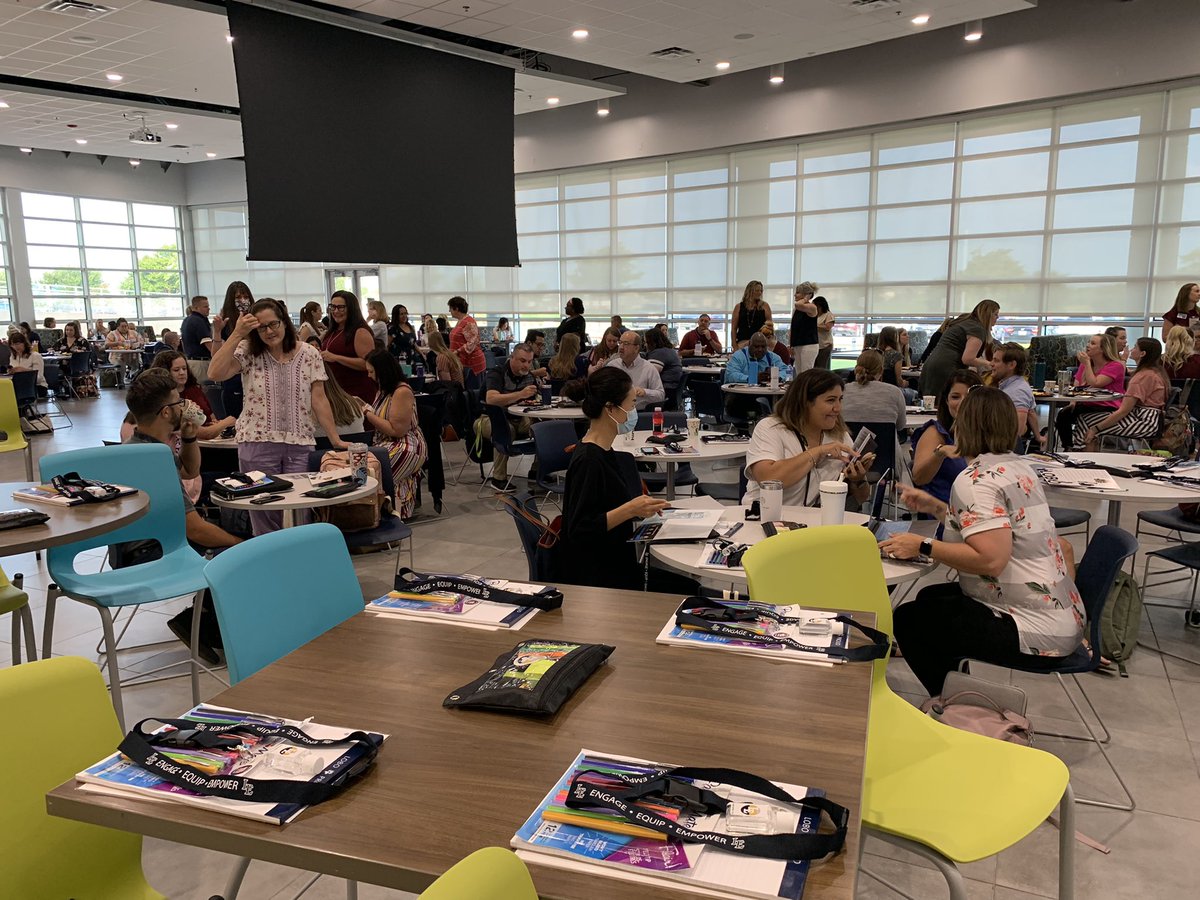 leisd's tweet photo. Welcome new teachers to Little Elm ISD! It’s a full week of training and it begins today! #EngageEquipEmpower #Loboslearn https://t.co/ytrJBGeC9S