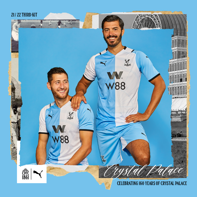 CPFC's tweet photo. 𝐶𝑒𝑙𝑒𝑏𝑟𝑎𝑡𝑖𝑛𝑔 160 𝑦𝑒𝑎𝑟𝑠 𝑜𝑓 𝐶𝑟𝑦𝑠𝑡𝑎𝑙 𝑃𝑎𝑙𝑎𝑐𝑒.

Introducing our third kit for 21/22 📸

#CPFC | @pumafootball