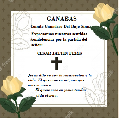 GANABAS2's tweet image. lamentamos profundamente la partida del señor CESAR JATTIN FERIS. Paz en su tumba @AyazoOmer @Ldelasalasr @wgarcesn @Mercede46326502