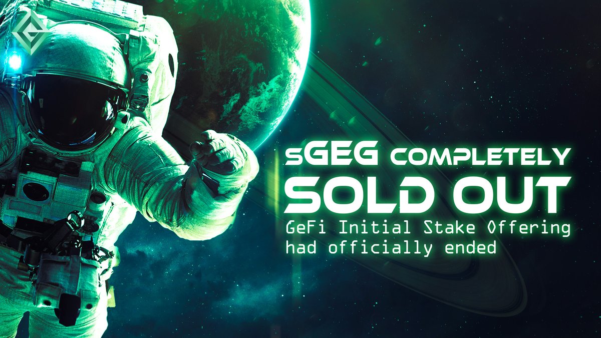 GeFiOfficial's tweet photo. Thank you all #Gefions for noticing our potential and decided to snap up all #sGEG in just total of just 10 days! We are gonna #GEG to the Moon and never let you down!
JOIN US NOW : https://t.co/MmdS1OIGY0
#GeFinance #GeFi #G5 #GeGem #DecentralizedFinance #DeFi #BSC https://t.co/SyUUsbQZqG