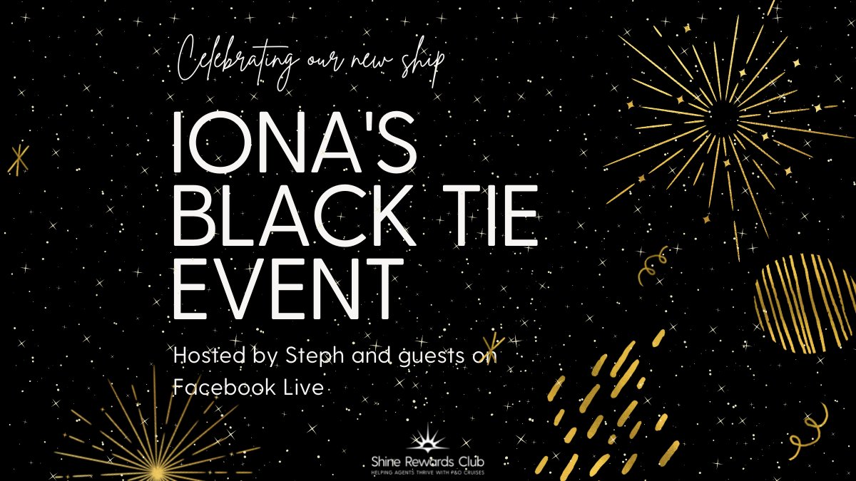 Sign up for our virtual event celebrating Iona's maiden cruise 🥳🌊

On Thursday 5 August at 6pm, our Training Manager Steph will be hosting Iona's Black Tie Event joined by a few friendly faces. Find out more here: shinerewardsclub.com/po/ionas-black…