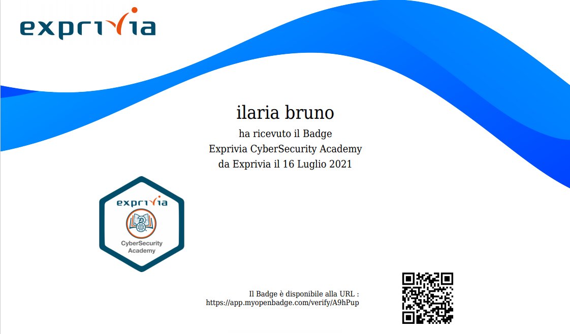 Ho partecipato alla prima edizione della #Cybersecurity #Academy di #Exprivia, che si è appena conclusa. Esperienza che ha permesso di affacciarmi al mondo #Cyber grazie a corsi semplici e chiari, tenuti da personale altamente qualificato. @Exprivia_CY exprivia.it/it/cybersecuri…