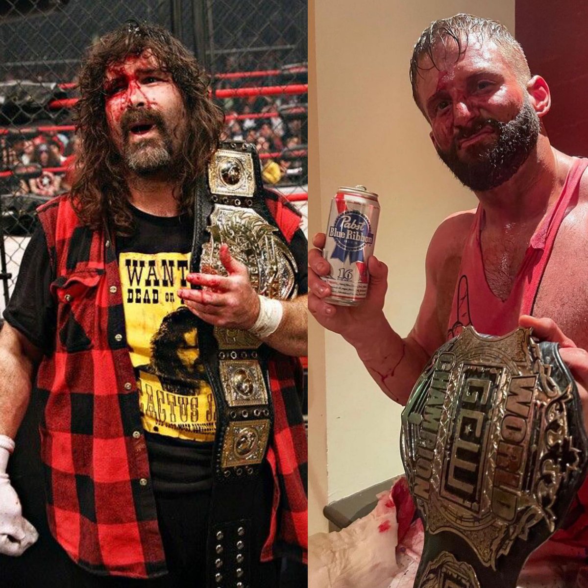 Hardcore Legends. 

#AlwayzReady #STILLHERE #DeathMatchKing #GCWUniverse 

@RealMickFoley      @TheMattCardona