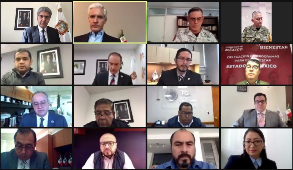 alfredodelmazo's tweet photo. Estamos en reunión con el Grupo de Coordinación Territorial para la Construcción de la Paz, para dar seguimiento a las acciones de seguridad que llevamos a cabo en todo el #Edoméx. https://t.co/QxToFvaRCA