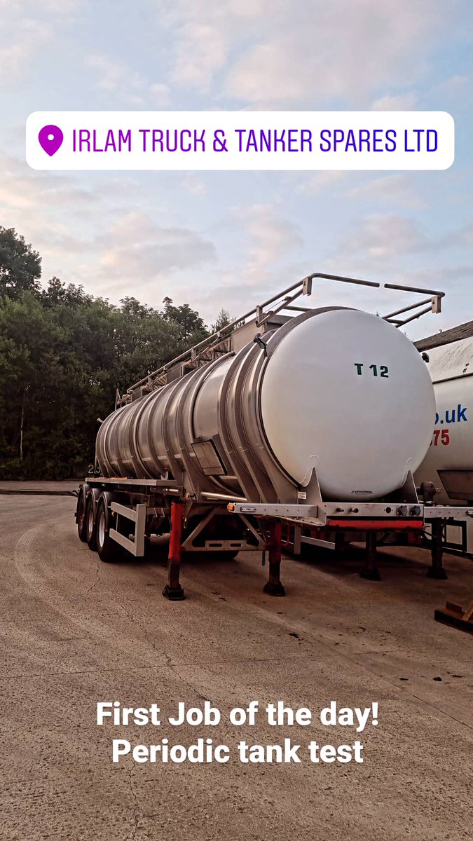 irlamtt's tweet photo. Very very busy day today! We've a Volvo FM with broken half shaft studs, a GP tank in for hydraulic test, a GP tank in for MOT Inspection and a handrail fault, a Fuel tanker in for an intermediate test, a fuel tanker in for 6 year Periodic tank test and a SLP inspection https://t.co/OrRhqeWN9G