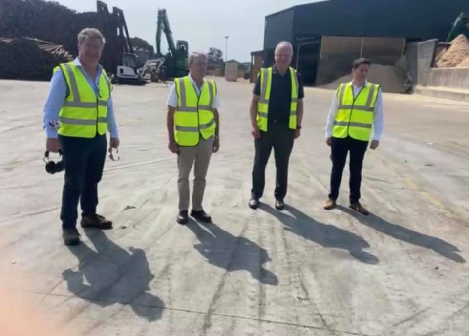 On Friday we welcomed TDs Matt Carthy and Brian Stanley Sinn Fein for a tour of our sawmills and pallet manufacturing and recycling facilities where we discussed the impact of the ongoing felling licence crisis on the sector and other industry related matters #pallets  #forestry