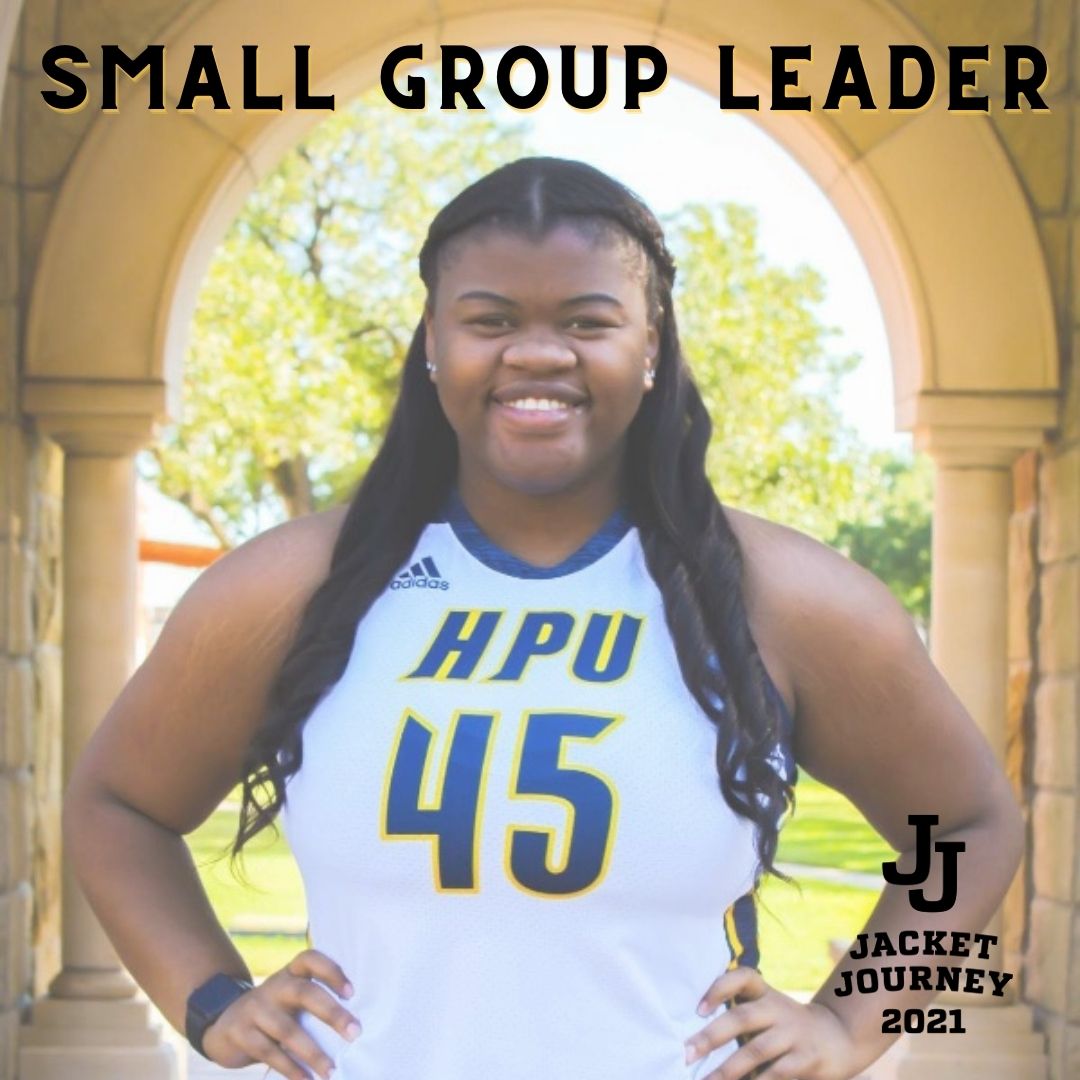 Meet Ariel McKoy! Ariel will be a small group leader for Jacket Journey '21! She is a member of the @HPUWBasketball team. She said she loved the experience her freshman year and hopes to create the same for the new students! #JacketJourney21 #loveHPU