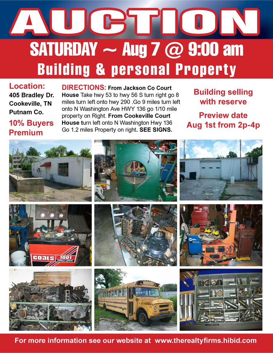 Realty_Firm's tweet photo. 💥UPCOMING AUCTION💥
NEXT SATURDAY AUGUST 7th @9:00AM
405 BRADLEY DR, COOKEVILLE, TN https://t.co/HkCAsfVJwg