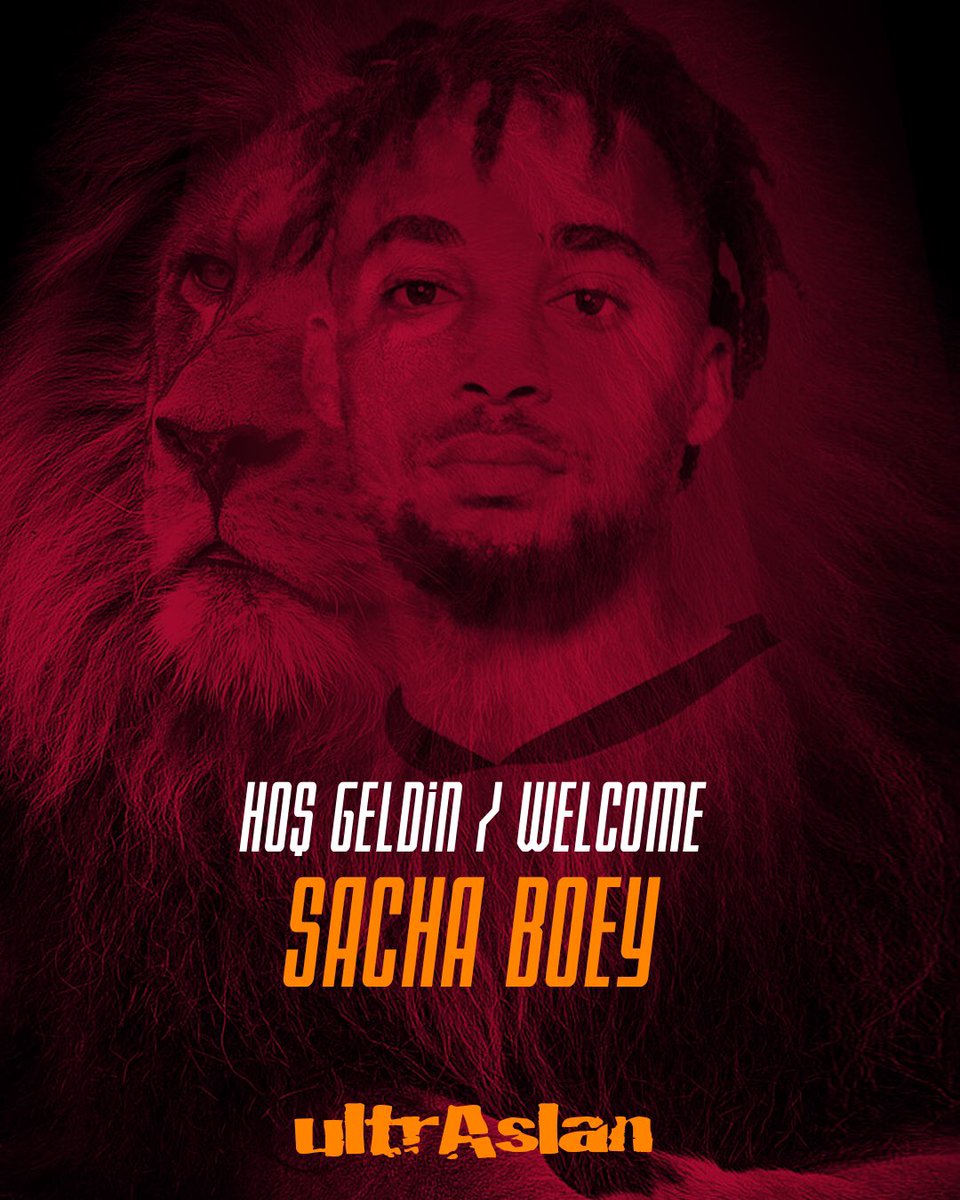 ✍🏻 GALATASARAYIMIZA HOŞ GELDİN SACHA BOEY!

#ultrAslan