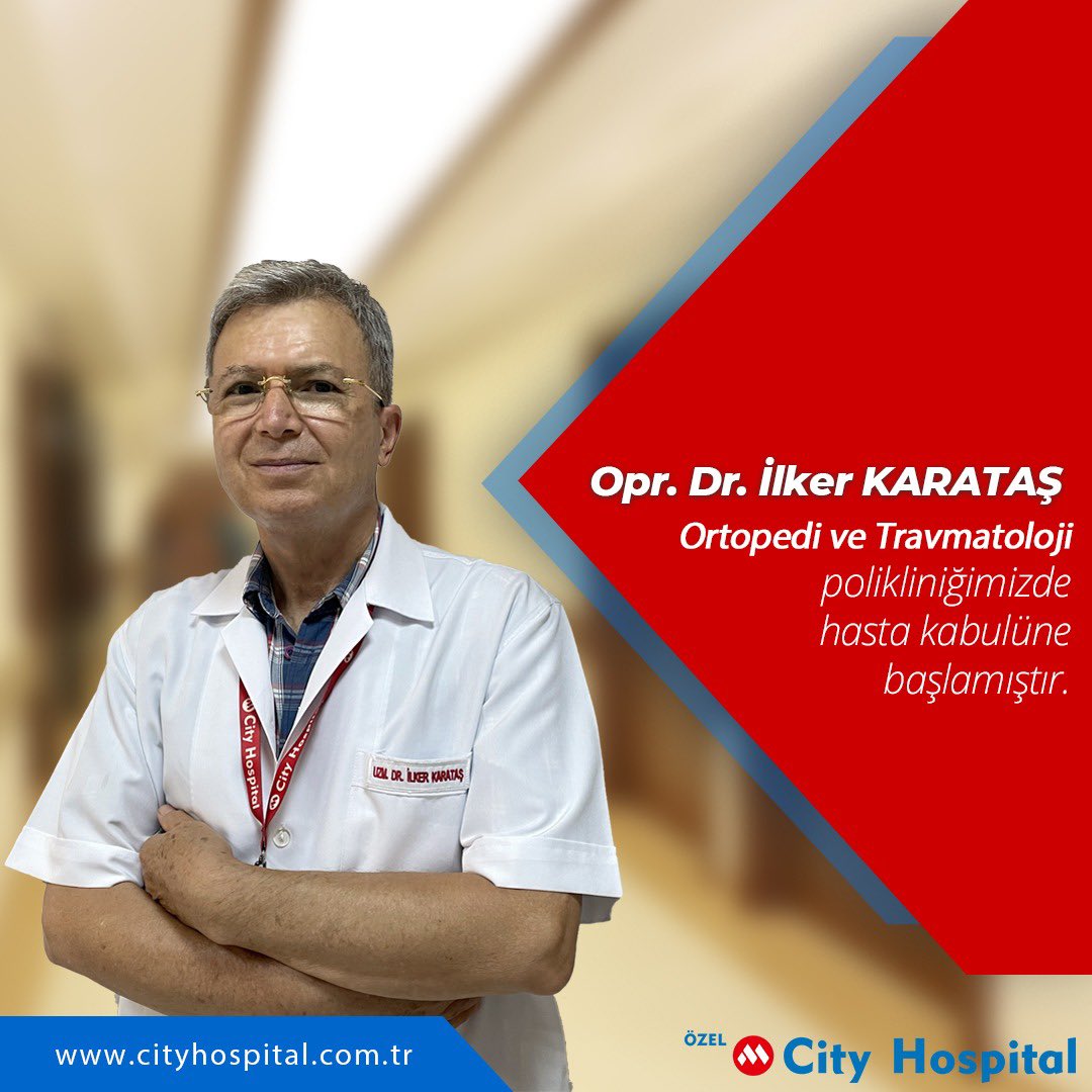 Opr. Dr. İlker Karataş, Ortopedi ve Travmatoloji alanlarında hasta kabulüne başlamıştır. . 🌐 cityhospital.com.tr . ☎ 0324 358 32 32 . . . . #ortopedi #travmatoloji #arttoskopi #orthopedy #sağlık #health #cityhospital #cityhospitalmersin #mersin #mezitli