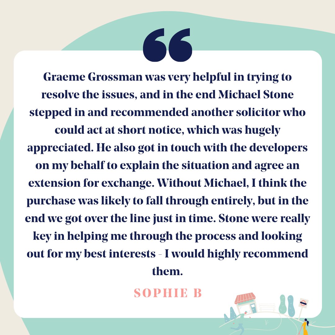"Stone was really key in helping me through the process and looking out for my best interests - I would highly recommend them." Thank you so much for taking the time to write this review Sophie, we're so glad we could help you find your new home.