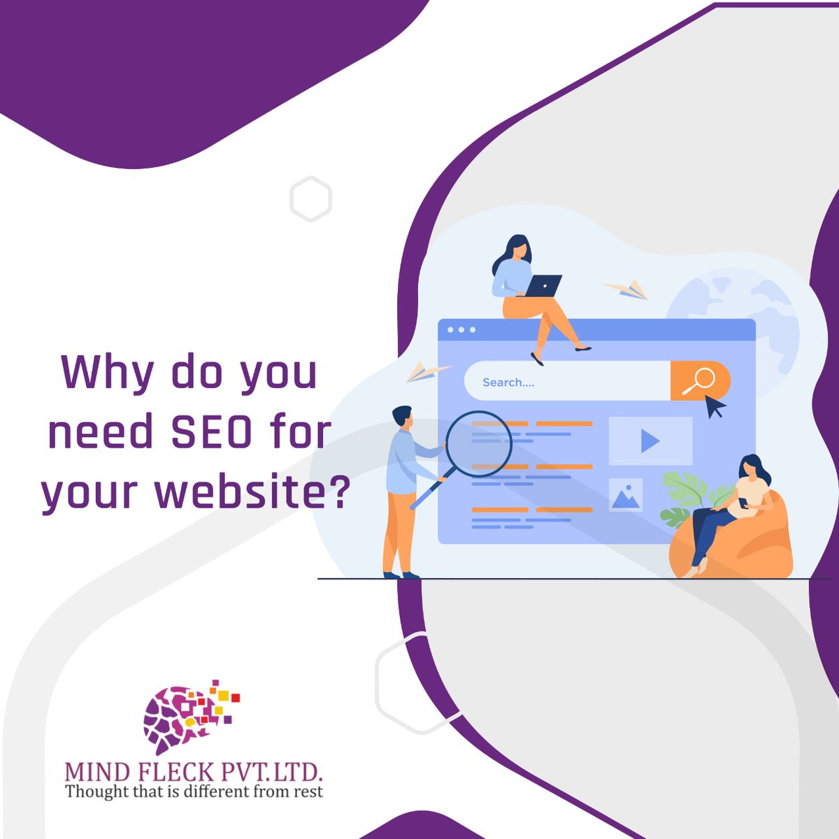 MindFleck's tweet photo. SEO is the practice of increasing the quantity and quality of traffic to your website through organic search.

Contact Us
Phone: +91- 9620330099
DM: hello@mindfleck.com
For More Details:
https://t.co/sK9enmnXwQ

#seo #digitalmarketing #marketing #mindfleckpvtltd https://t.co/DolFjiLHnN