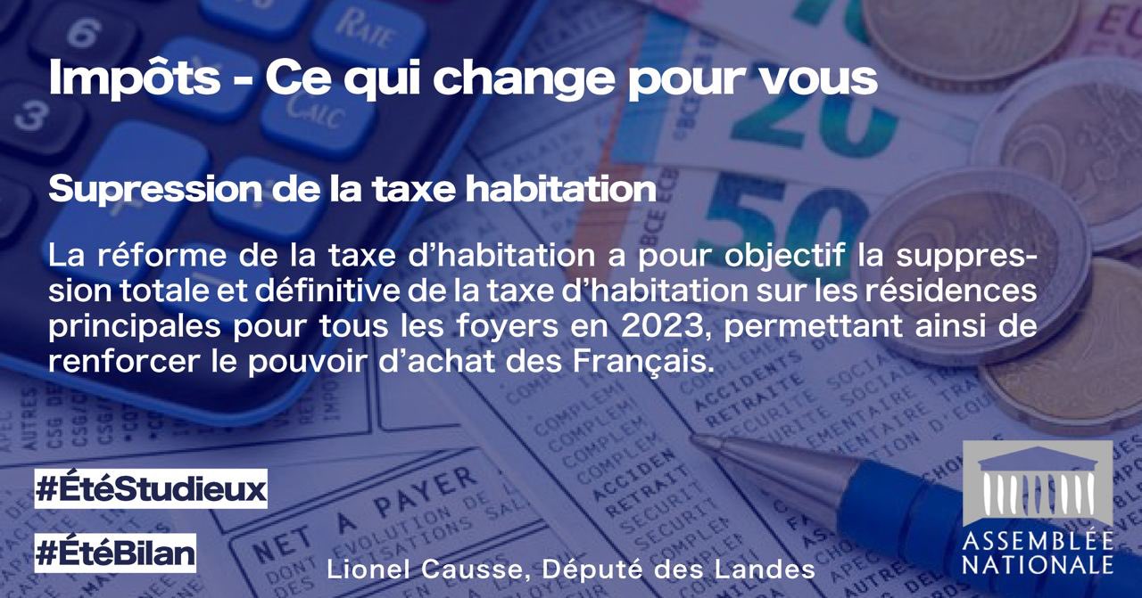 Lionel Causse on Twitter "La réforme de la taxe d’habitation a pour objectif la suppression