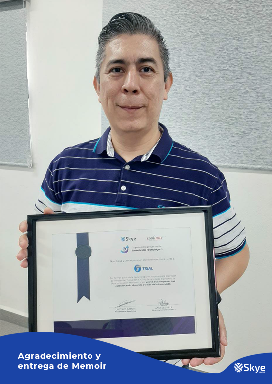 Skye_group_Co's tweet photo. Tisal se suma a las empresas que retan al mundo a través de la innovación.
Gracias por formar parte de la 1ª edición de: “Impulso para proyectos de innovación tecnológica” del @Csoftmty y Skye Group y por confiar en todo el equipo para apoyar su proyecto.
@oosanchez
@aleksaldivar https://t.co/7uzyv0LQpv