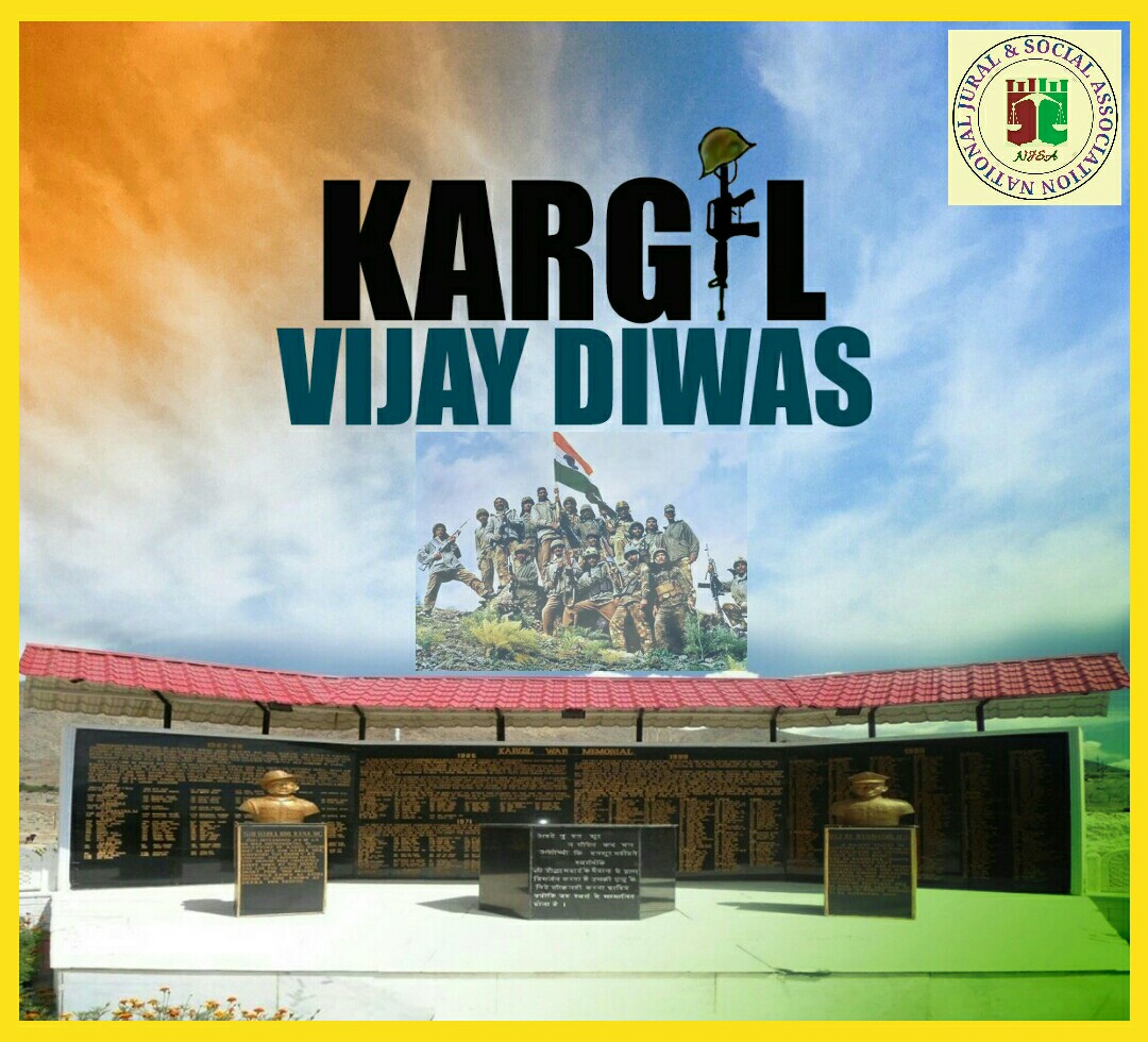 IndiaNjsa's tweet photo. On Kargil Vijay Diwas, remembering the heroes of Kargil war victory for their valour, steadfast devotion to duty, bravery and sacrifice. #NJSA pay tribute to the heroes who sacrificed their lives in defending the nation. Jai Hind..🇮🇳🙏
#KargilVijayDiwas  #NJSATributeandSalute https://t.co/Au1n3cI0Ck