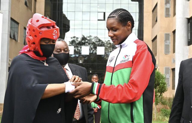 We continue with our pursuit for medals at the #Tokyo2020 with our boxers Elly Ajowi and Elizabeth Akinyi representing us tomorrow. Faith Ogallo will also represent us in the women’s taekwondo. I wish you all the best. #TeamKenya #YouAreTheReason