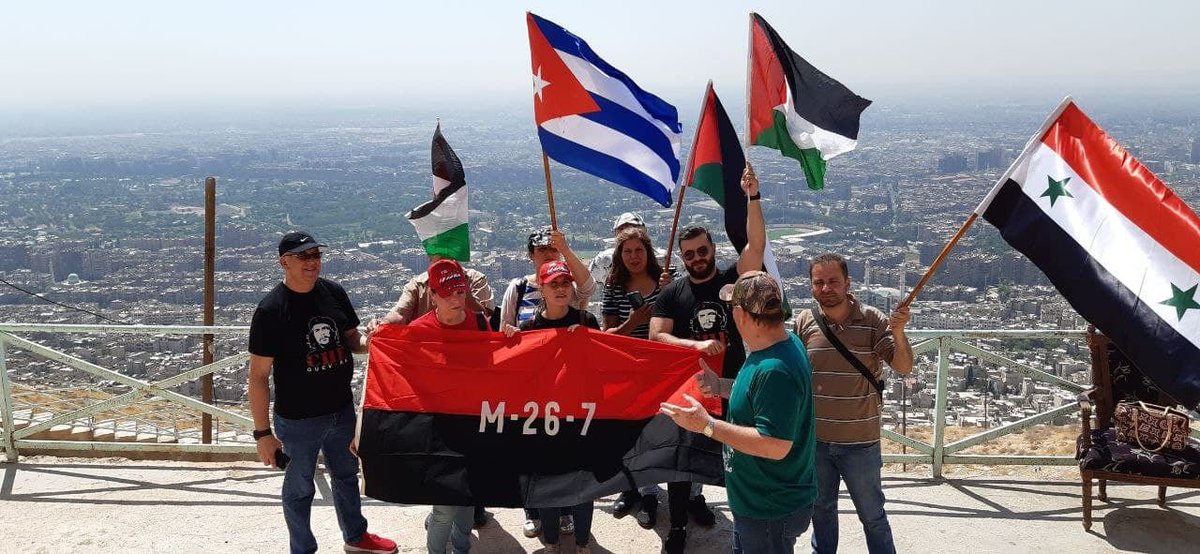Francis_Habana's tweet image. #Sirios, #CUBANOS y #palestinos ratificaron hoy su solidaridad y apoyo a #Cuba ante los intentos de desestabilización por parte de Estados Unidos, en una actividad organizada por el Día de la Rebeldía Nacional. #AbajoElBloqueo #MiMoncadaHoy .