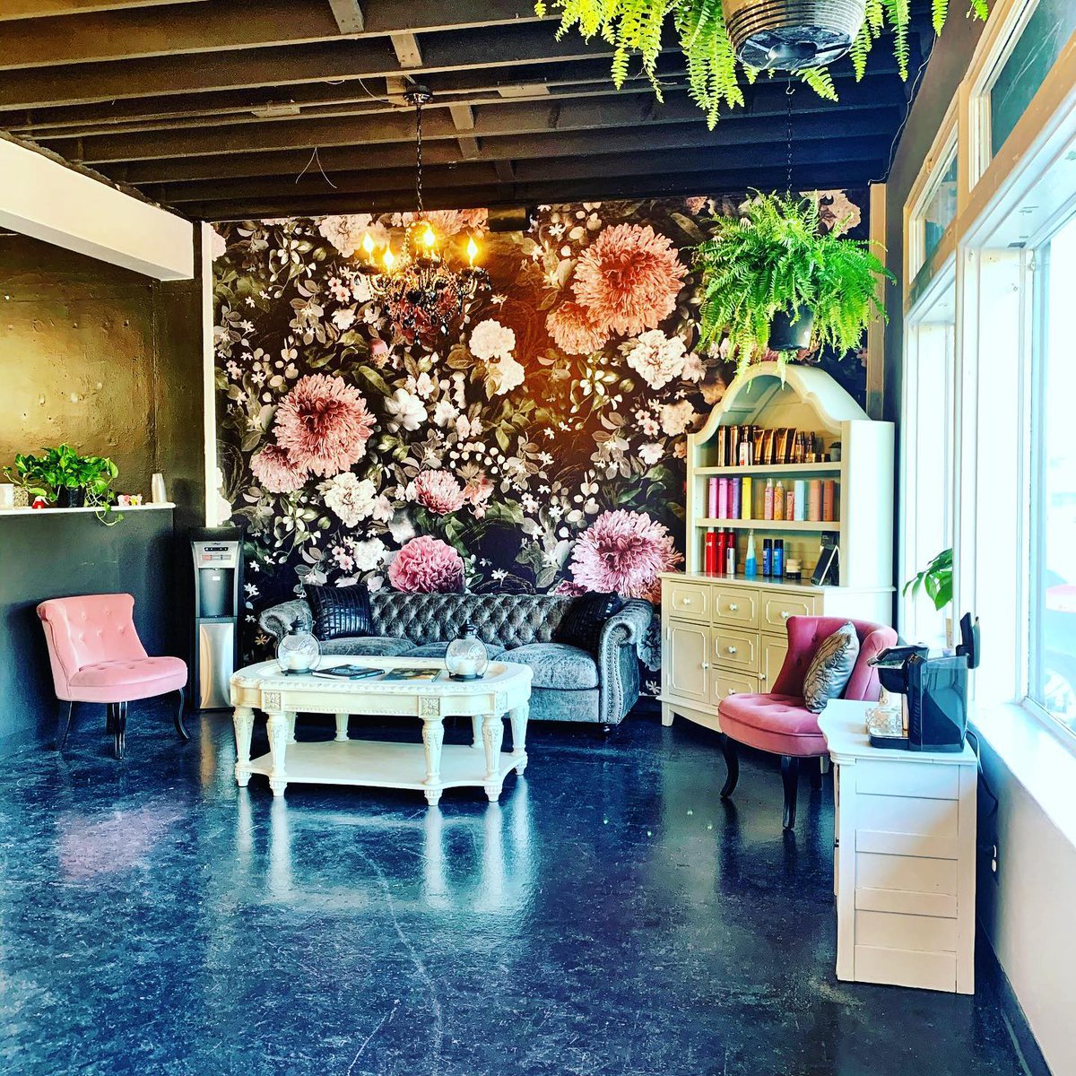AlchemyHaircrft's tweet photo. Been updating the decor a bit! A year later and things are feeling a bit more complete. 

#Tulsa #AlchemyHaircraft 
#Haircraft #alternativeaesthetic https://t.co/VGQwZjII5o