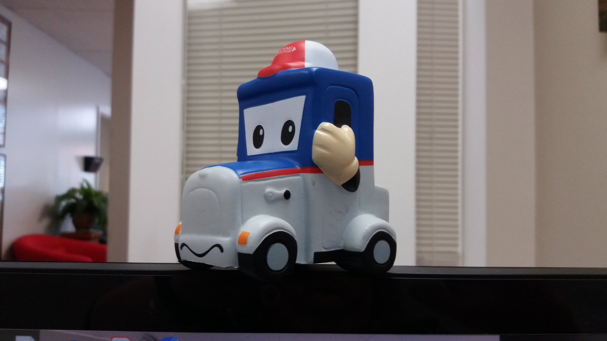 TruckloadCnctn's tweet photo. Look who arrived at the Truckload Connections office today - our very own Miniature Safety Sammy! We can't wait to see what adventures he gets into at our office. Stay tuned! Thank you to the American Trucking Assoc. #Mascotonthemove #Truckingmovesamericafoward #SafetySammy https://t.co/ptbdvPqoKL