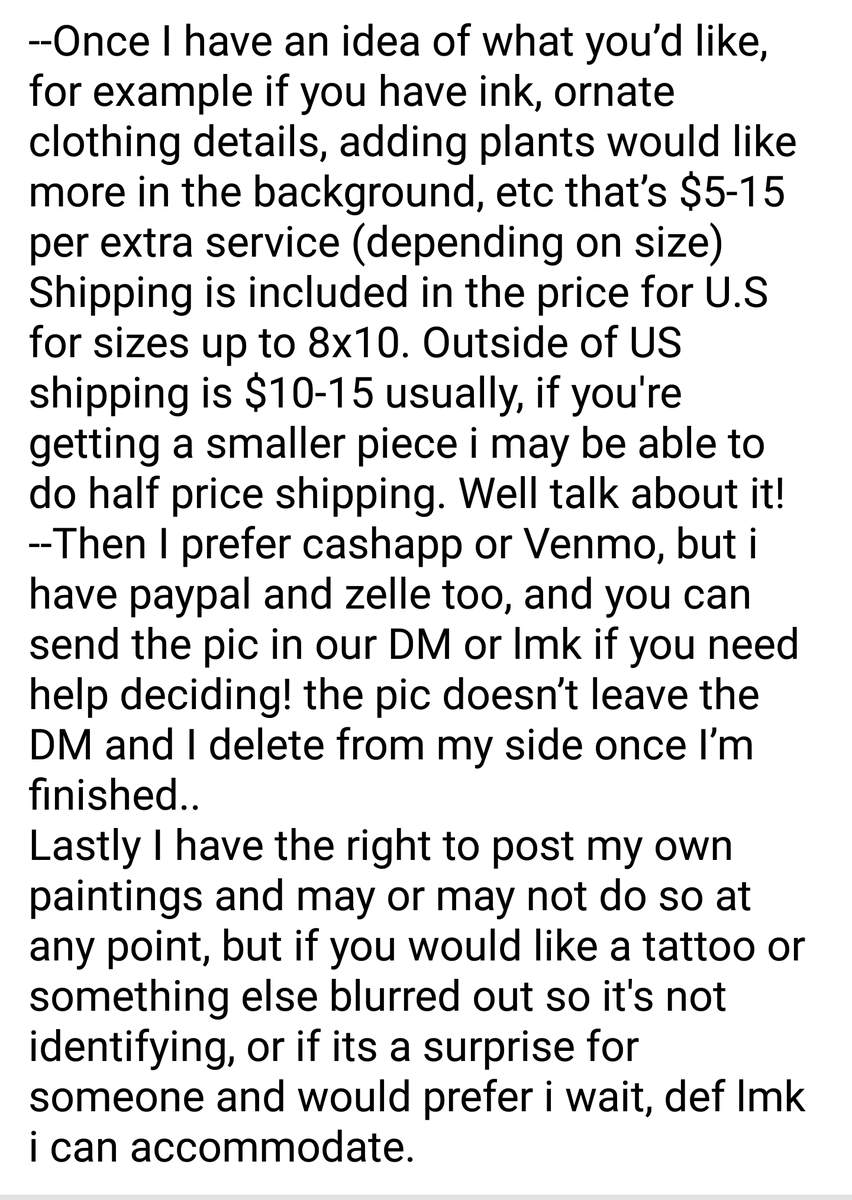 nolakat's tweet photo. If you're here for a commission here's more info on the process! I'll send this to each of you in our convos as well once I can, just posting this for now while I'm in the car :) https://t.co/sI9tbvRDF4