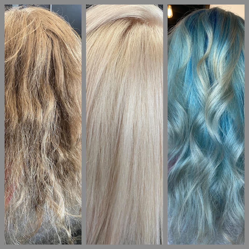 AlchemyHaircrft's tweet photo. Icy Blue transition❄️🖤❄️
#AlchemyHaircraft #haircolor 
#blondeintoblue https://t.co/nzGx5wFc6L