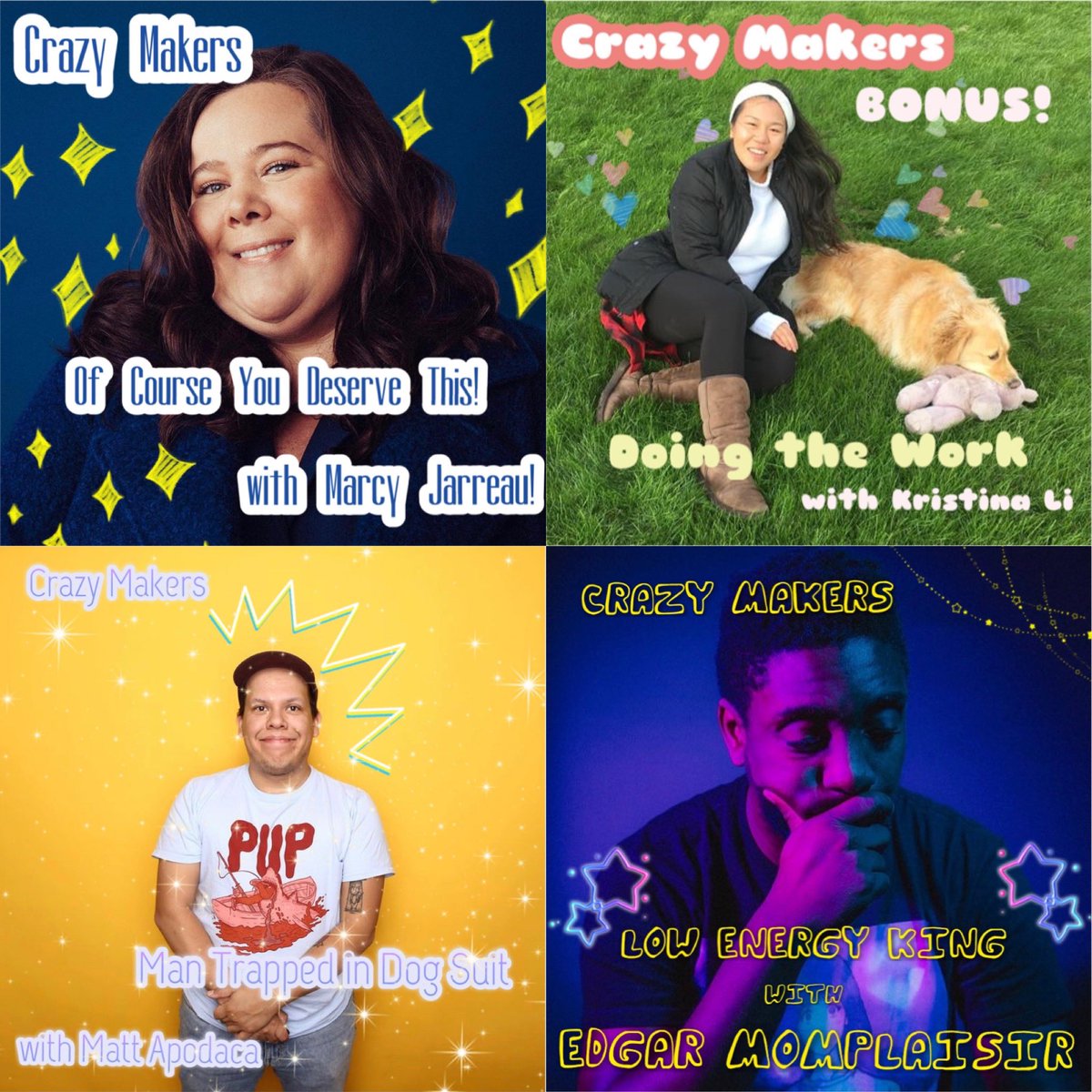 CrazyMakersPod's tweet photo. Just a selection of Crazy Makers guests we’ve had over the past year 🤗 https://t.co/nh8VHeLBDj