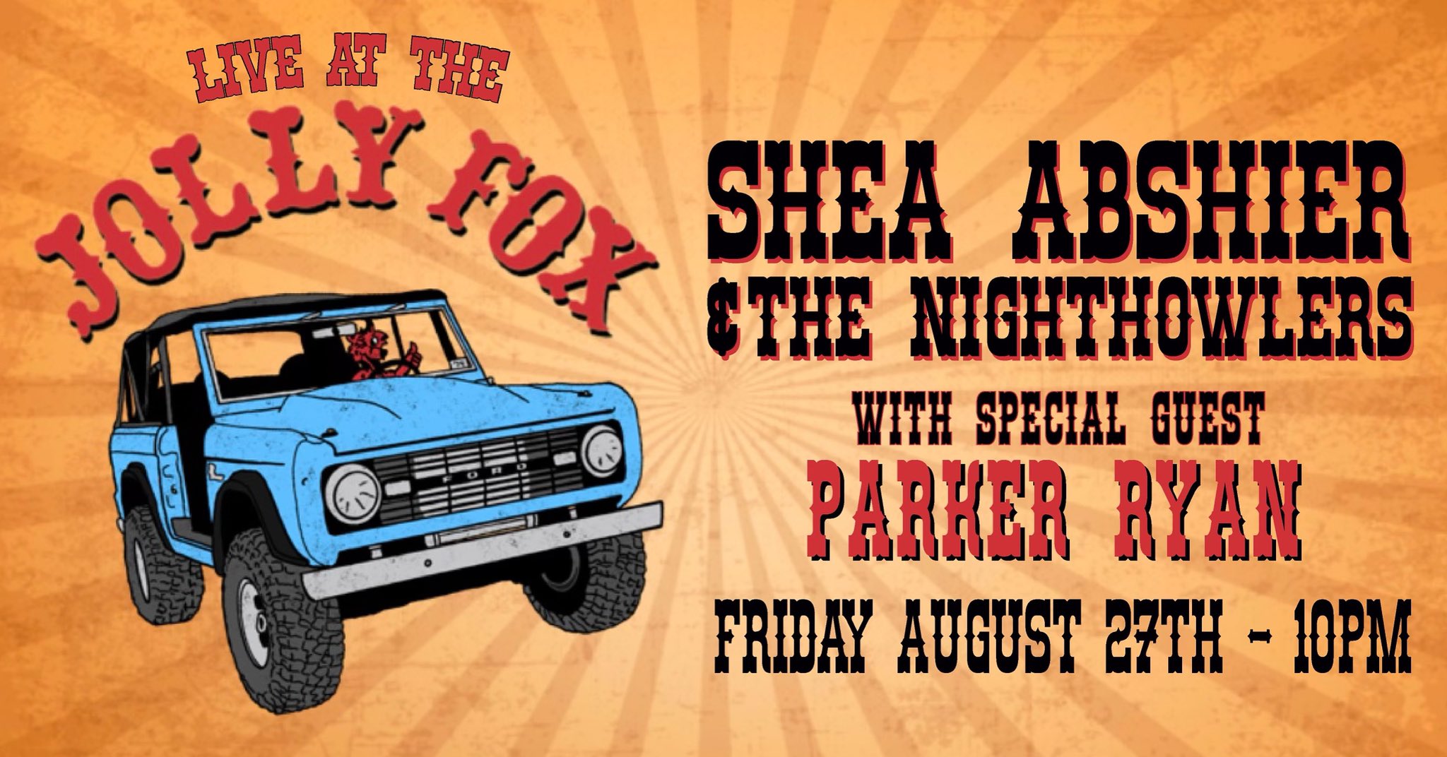 The Jolly Fox on Twitter "Advance tickets now on sale! Link in bio.…