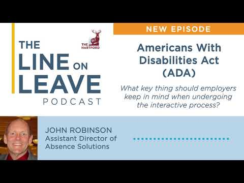 In honor of the ADA's 31st anniversary, we're sharing tips on how to manage the interactive process in the latest episode of The Line on Leave: bit.ly/3620bn2 #ADA31 #iwork4thehartford bit.ly/3zGkYJk
