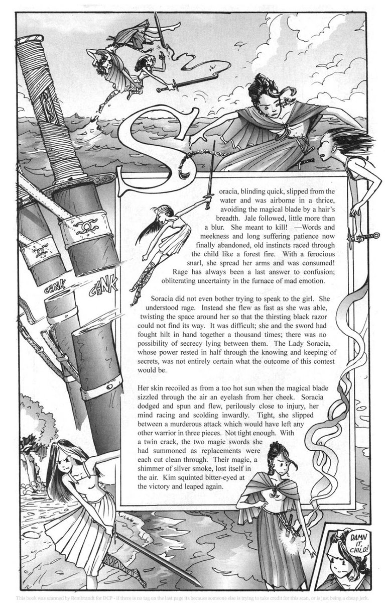 MichaelAlexPen's tweet image. Thieves and Kings by Mark Oakley.

&quot;Thieves &amp;amp; Kings is distinct from most other comics in that the creator makes extensive use of illustrated story pages in addition to the traditional sequential art found in most comics.&quot;

Effortlessly switches from prose to sequentials.
