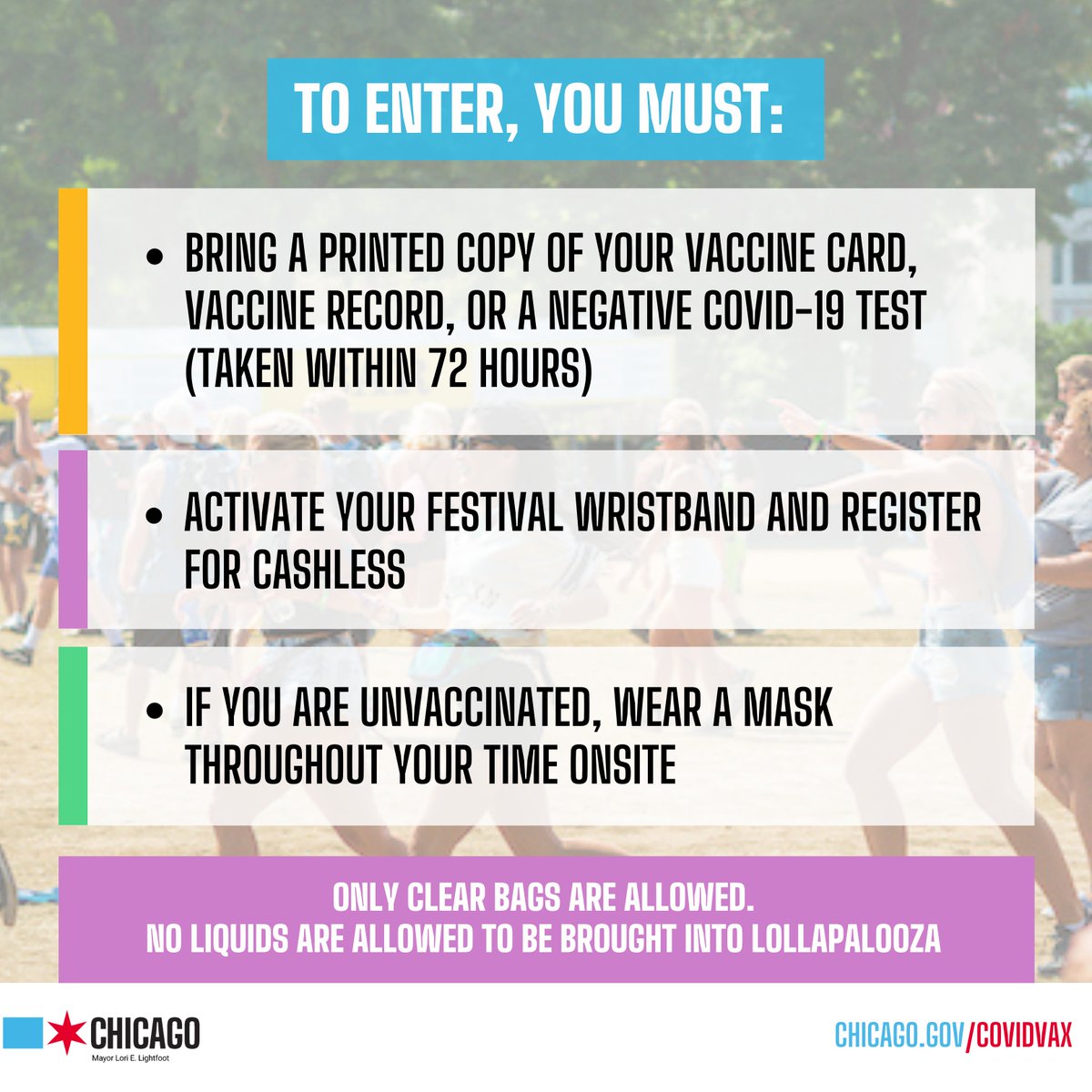 Unvaccinated People Who Went To Lolla Should Get Tested For COVID