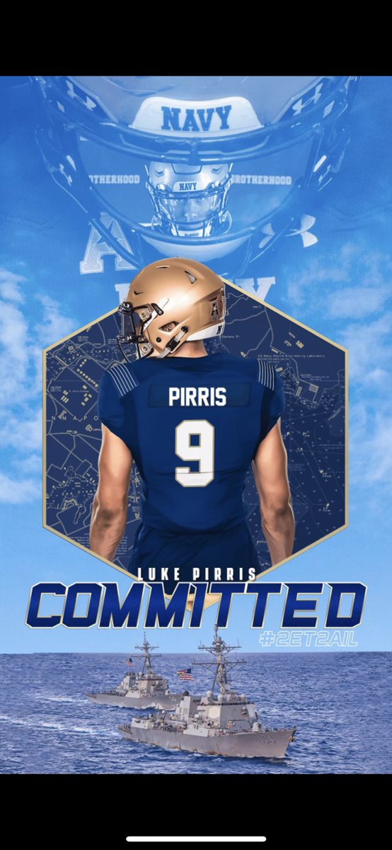 Lukepirris4's tweet image. Honored to have committed to the United States Naval Academy to continue my football career!! #brotherhood @CoachIvinJasper @_CoachNew @NAVYCoachKen @NavyFB @All_American73 @Price13Steve @PVSharksFB