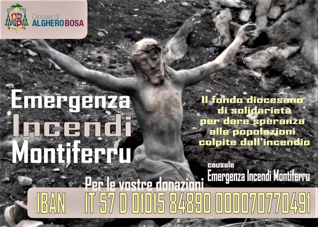 #sardegna #SardegnaInFiamme #sardegnabrucia #solidarieta #diocesialgherobosa #caritas #comunitaunita